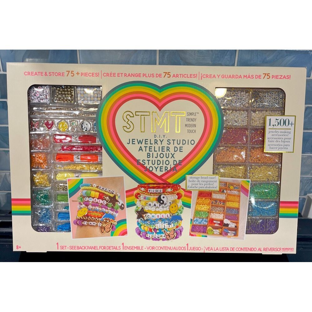 STMT D.I.Y Jewelry‎ Studio Set Beads Friendship Bracelets Kit 1,500+ Pieces  NEW